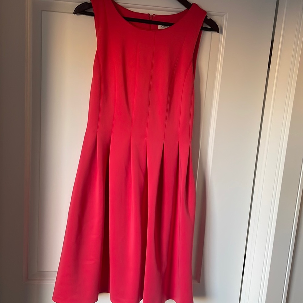 Pink tank top dress. Calvin Klein